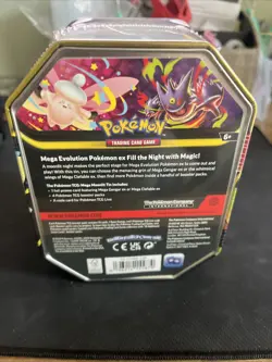 Pokemon TCG Mega Clafable Tin Factory Sealed 4 Booster Packs 1 Promo Card New - Image 3