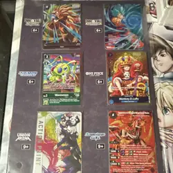 Bandai Namco (NFS) 6-Card Foil Promo Lot DBZ One Piece (King Luffy/P-043) - Image 1
