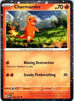 POKEMON CHARMANDER (COSMOS HOLO) MISCELLANEOUS CARDS & PRODUCTS 004/165 NM - Image 1