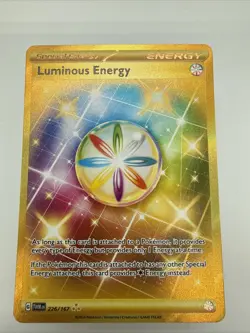 Pokemon TCG Twilight Masquerade Luminous Energy Gold Hyper Rare Card 226/167 - Image 1