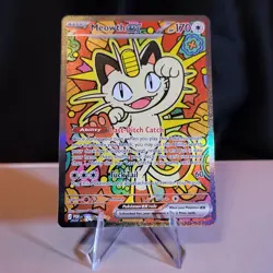Meowth ex 121/088 SIR Perfect Order Special Illustration Rare Pokemon Card NM - Image 3