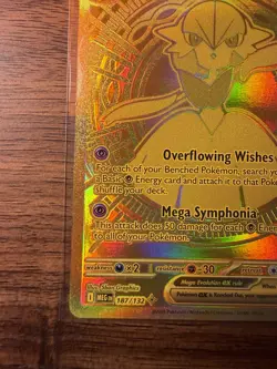 Pokemon TCG Mega Gardevoir EX Holo Gold Card 187/132 Mega Evolution So Fresh! M - Image 3