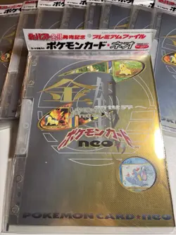 1999 TCG Japanese Pokemon Neo Genesis Premium Folder-Promo 9 Cards Factory Seal - Image 1