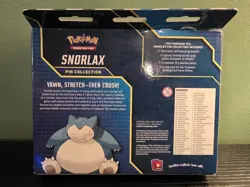 Pokemon TCG: Snorlax Card & Pin Collection 3 Booster Packs - Sealed - Image 2