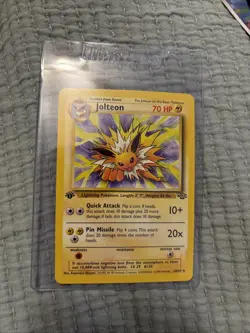Pokemon Jolteon TCG Jungle 1st Edition 20/64 Regular Rare Non-Holo Card NM-M - Image 1
