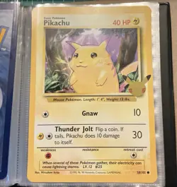 Pokemon 25th Anniversary Jumbo Card Binder Lot 17 Oversized Cards Pikachu ex - Image 1