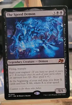 The Speed Demon 0105 Mythic Aetherdrift DFT Magic MTG Card NM Legendary - Image 1