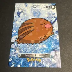 2024 Pokemon Card Database 2: Swinub #220 (Cracked Ice Holo) (NM) - Image 2