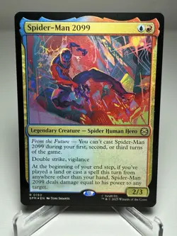 2025 MTG Spider-Man 2099 Legendary Creature-Spider Human Hero Foil - Image 1