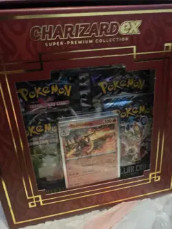 Pokemon Charizard EX Super Premium Collection Box Promo Cards Booster Packs - Image 4