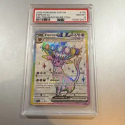 PSA 8 Pokemon TCG Espeon ex SVP175 SV Promo Cards Holo English 2025 - Image 1