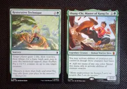 MTG Shang-Chi, Master Of Kung Fu Non Foil 2 Card Bundle - Image 1