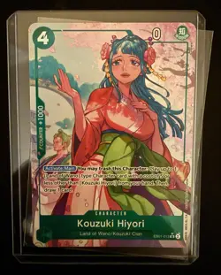 Bandai One Piece Card Game Kouzuki Hiyori EB01-013 R Alt Art Foil EN - Image 1