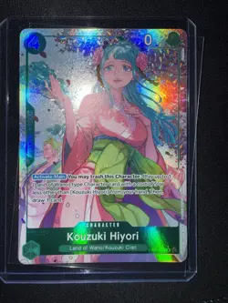 Bandai One Piece Card Game Kouzuki Hiyori EB01-013 R Alt Art Foil EN - Image 2