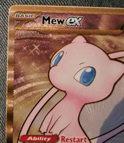 Pokemon Mew ex 205/165 Official Gold Metal Card 151 Ultra Premium Promo NM - Image 3