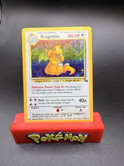 Dragonite Holo 4/62 Fossil Set Wizards of the Coast Pokemon Card 1999 LP - Image 1
