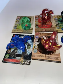 Bakugan Battle Brawlers Lot Of 7 with cards Lot B - Image 2