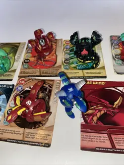 Bakugan Battle Brawlers Lot Of 7 with cards Lot B - Image 3