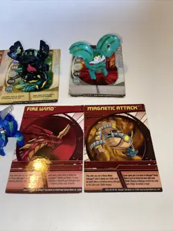 Bakugan Battle Brawlers Lot Of 7 with cards Lot B - Image 4