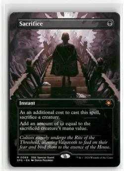 Sacrifice Borderless - Special Guests MTG Lightly Played - Image 1