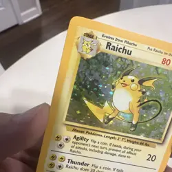 Raichu 014/102 Base Set Holo WOTC Vintage Pokemon Card 1999 Near Mint NM - Image 2