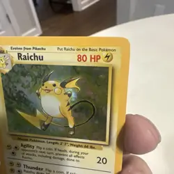 Raichu 014/102 Base Set Holo WOTC Vintage Pokemon Card 1999 Near Mint NM - Image 3