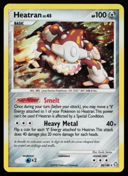 Heatran (30) 30/146 Rare Legends Awakened Pokemon Card - Image 1