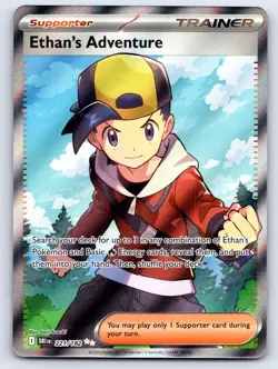 Ethan's Adventure 221/182 Ultra Rare Destined Rivals Pokemon Holo Near Mint - Image 1