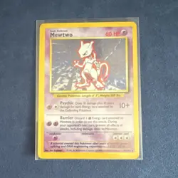 Wizards of the Coast Mewtwo 10/102 Base Set Holo Rare Unlimited EN 1999 HP60 - Image 1