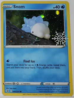 Swirl 🌀 Snom 084/264 Cosmos Holo Bleed Error Rare Pokemon TCG ✨ - Image 2