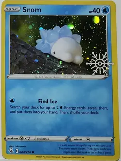 Swirl 🌀 Snom 084/264 Cosmos Holo Bleed Error Rare Pokemon TCG ✨ - Image 3