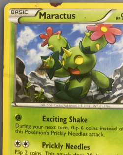 10/106 Maractus Uncommon Pokemon TCG XY Flashfire 2014 HP/Damaged English Cute - Image 4