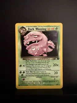 Dark Weezing - 14/82 - Pokemon Team Rocket Unlimited Holo Rare Card WOTC LP - Image 1