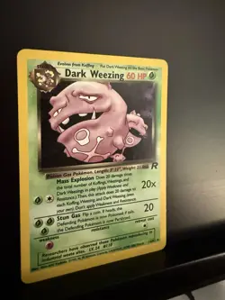 Dark Weezing - 14/82 - Pokemon Team Rocket Unlimited Holo Rare Card WOTC LP - Image 2