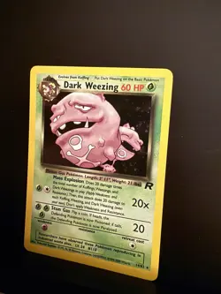 Dark Weezing - 14/82 - Pokemon Team Rocket Unlimited Holo Rare Card WOTC LP - Image 3