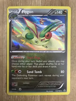 Pokemon TCG Flygon Primal Clash 110/160 Holo Holo Rare LP - Image 1