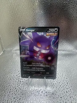 Pokemon Gengar v Single Strike Fusion Strike TCG Card 156/264 Mint - Image 1