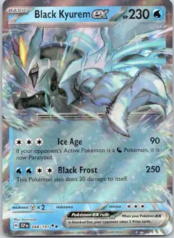 Black Kyurem ex 048/191 Surging Sparks Double Rare Pokemon TCG - Image 1