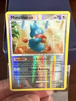 Pokemon Munchlax 70/111 Rising Rivals Reverse Holo English 70HP Basic - Image 2