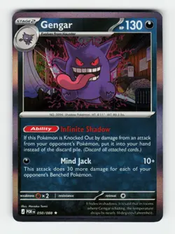 Gengar ME03: Perfect Order 050/088 Pokemon Rare Holofoil NM - Image 1