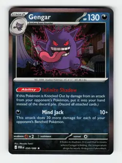 Gengar ME03: Perfect Order 050/088 Pokemon Rare Holofoil NM - Image 3