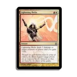 WOTC MtG Ravnica Lightning Helix (U) (Foil) VG - Image 1