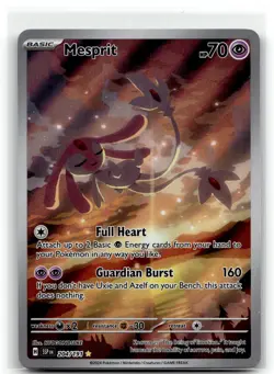 Mesprit 204/191 Illustration Rare Surging Sparks Pokemon Holo NM - Image 1