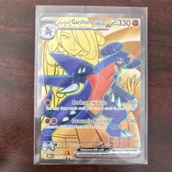 Pokemon Destined Rivals Cynthia's Garchomp ex 215/182 Ultra Rare Full Art - Image 1