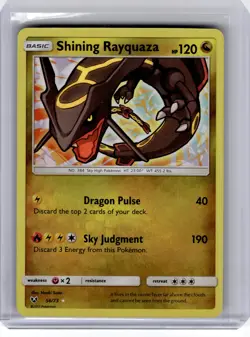 2017 Pokemon—Shining Rayquaza #56 Shining Legends—Shiny Rare Holo - Image 1