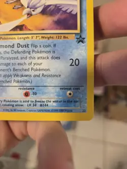 Articuno 22/53 Pokemon WotC Promo Regular Rare Card - Image 3