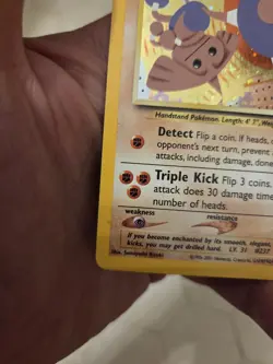 Pokemon TCG Hitmontop 3/75 Neo Discovery Holo - Image 2