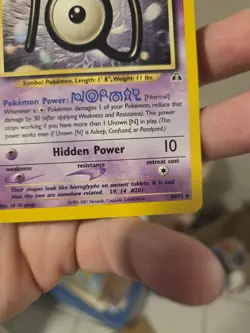 Unown [N] 50/75 Uncommon Neo Discovery Pokemon Unlimited - Image 3