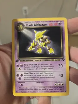 Dark Alakazam 18/82 1st Edition Team Rocket Rare Pokemon - Image 1