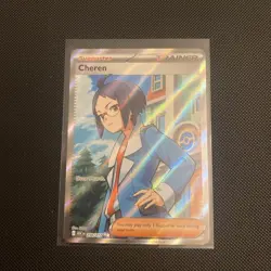 Cheren 258/217 Full Art Ascended Heroes Pokemon NM - Image 2